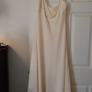 David's Bridal flowy chiffon dress